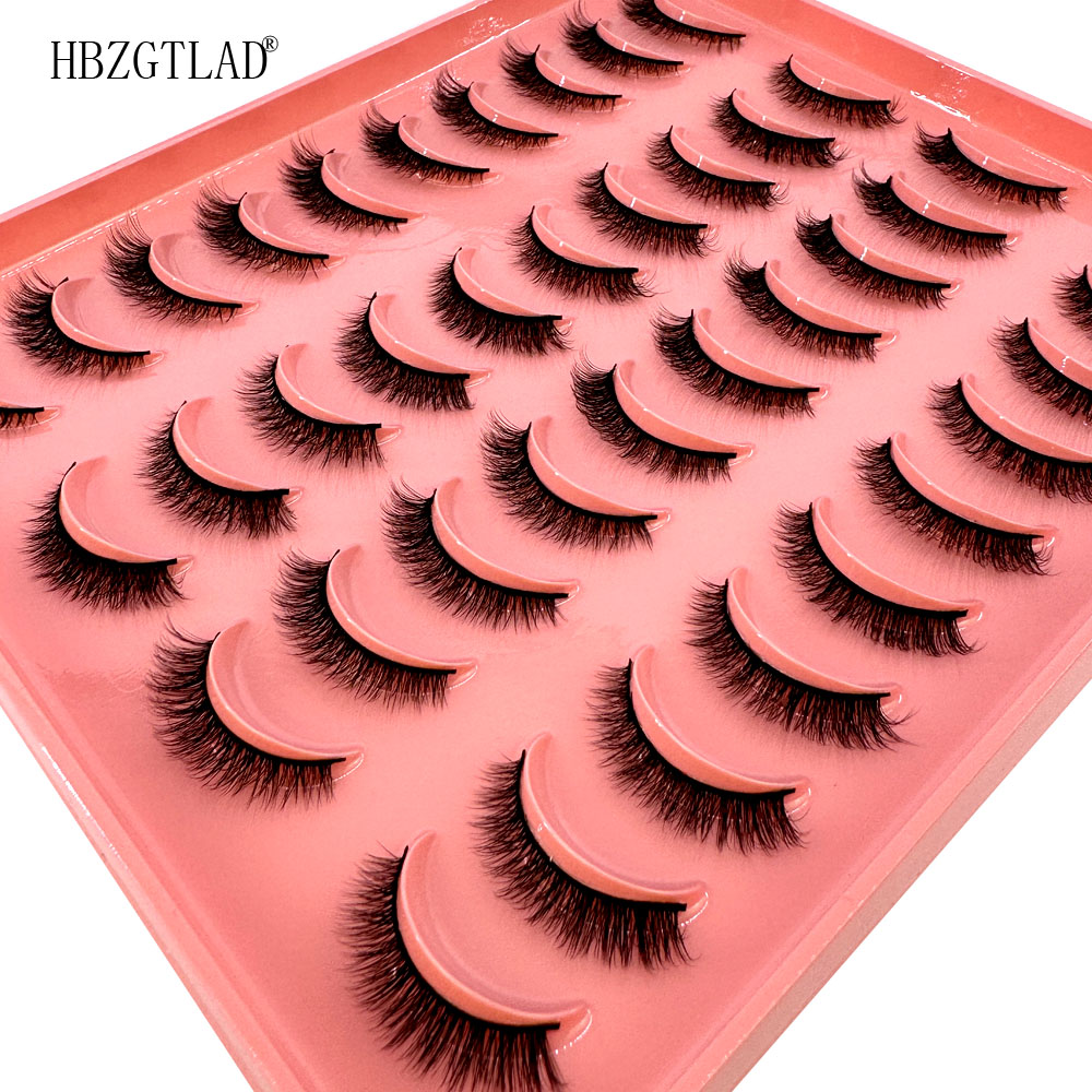 New 20 Pairs Natural Long 3D M - đánh giá và giá Eyelash Extension For Asian Eyes
