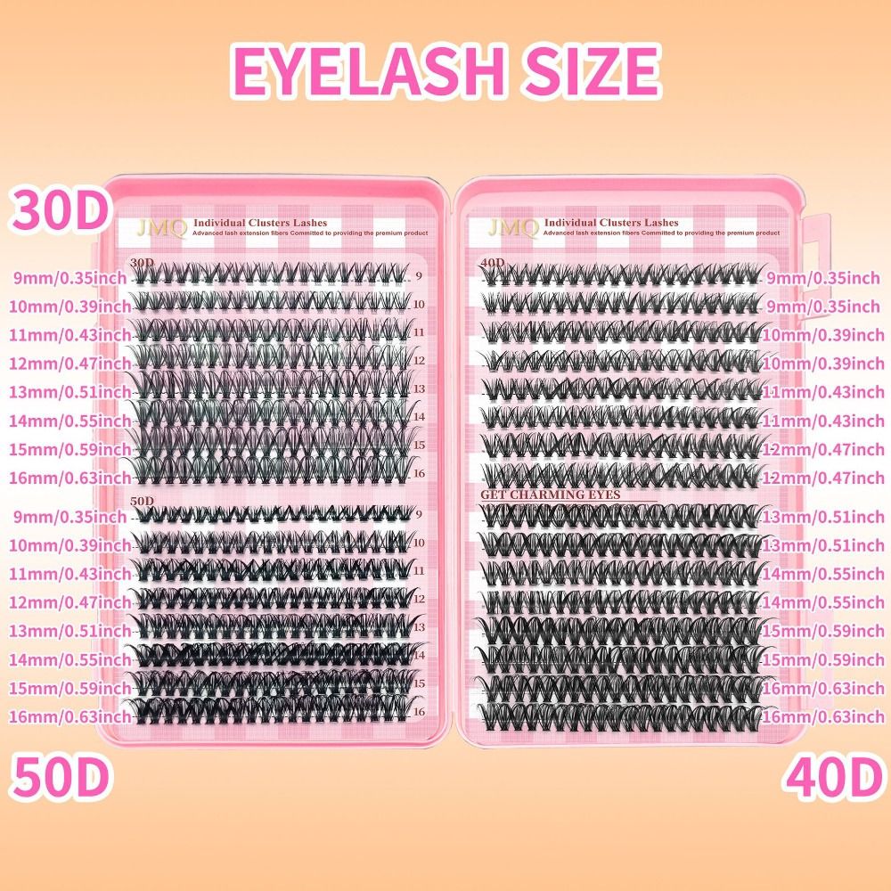 9-16mm Length False Eyelashes  - đánh giá và giá Eyelash Extension Natural Look
