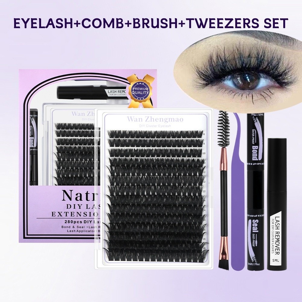 8-18mm Length False Eyelashes  - đánh giá và giá Eyelash Extension Natural Look