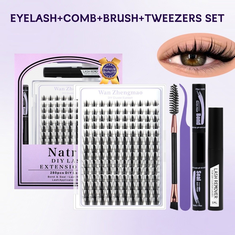 8-18mm Length False Eyelashes  - đánh giá và giá Eyelash Extension Natural Look