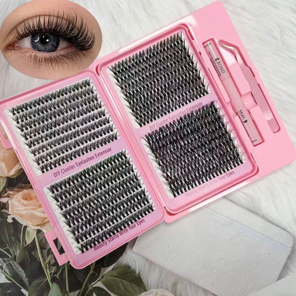 New Thick Long False Eyelashes - đánh giá và giá Eyelash Extension Natural Look